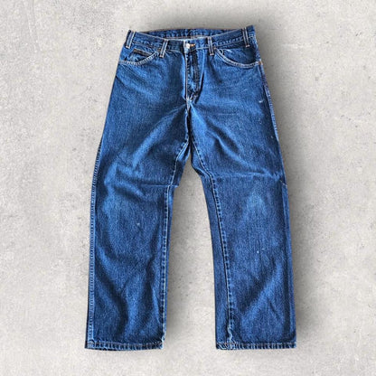 Dickies Navy Jeans - 34x29, ג’ינס כחול כהה דיקיס וינטג במצב טו