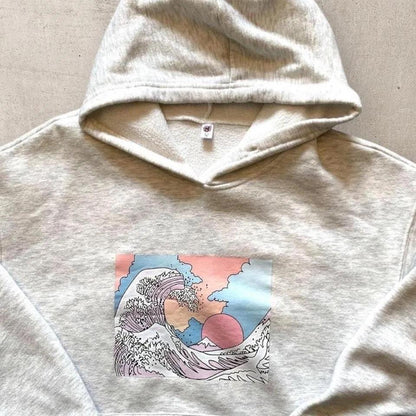 Unbranded Graphic Grey Hoodie M