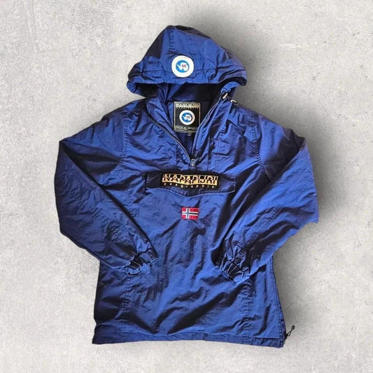 Napapijri quarter zip jacket size S with broken side zipper