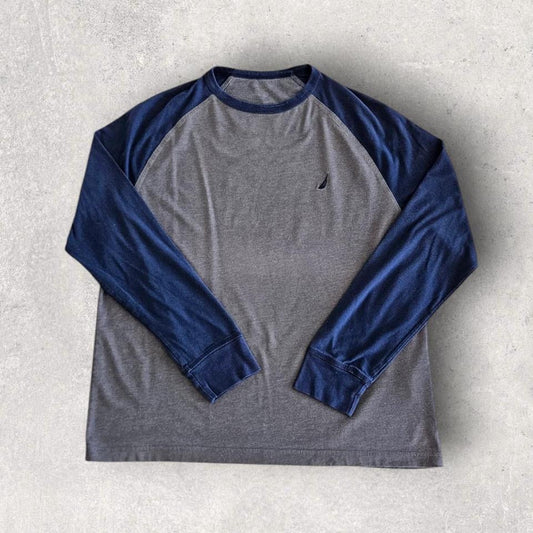 Nautica Long Sleeve Tee - Large חולצת נאוטיקה ארוכת שרוול במידה L