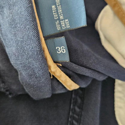 Polo Ralph Lauren navy cargo shorts W36 vintage streetwear        