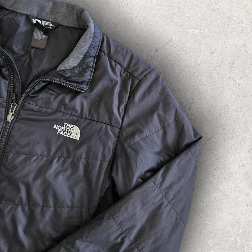 The North Face black mid puffer jacket size large