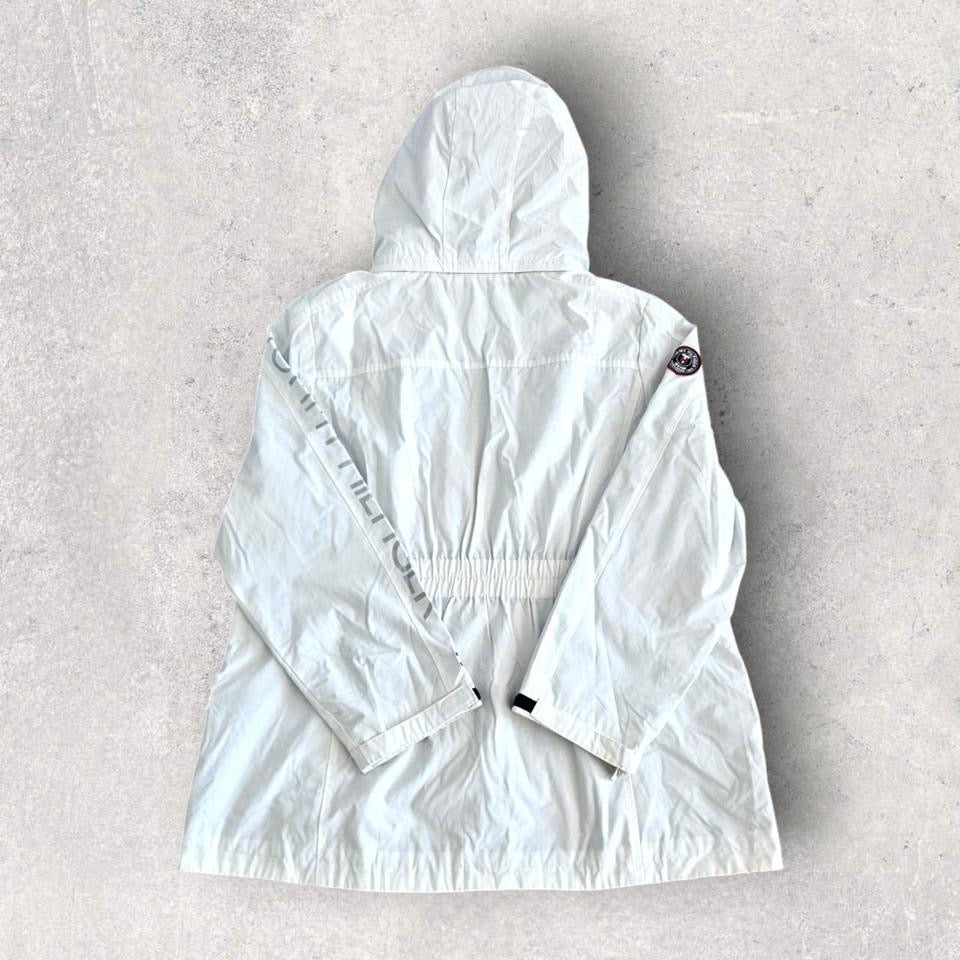 Tommy Hilfiger white ski jacket size XL, small stain on shoulder