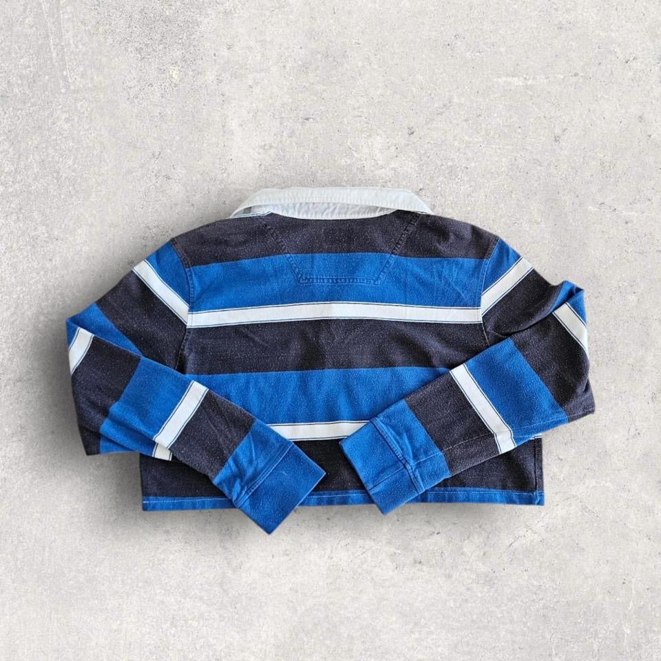 Tommy Hilfiger Woman’s Crop Polo Tee - L חולצת פולו קרופ לנשים של טומי הילפיגר במידה L/XL,