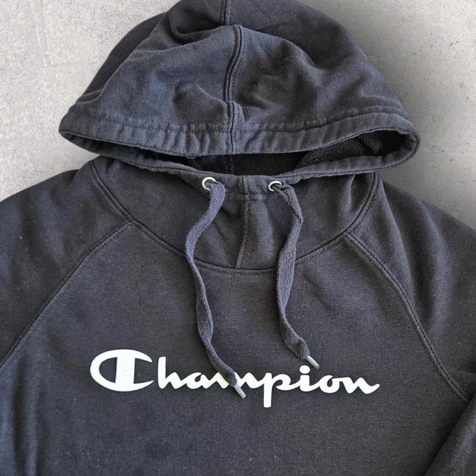 Champion Black Hoodie S, black hoodie