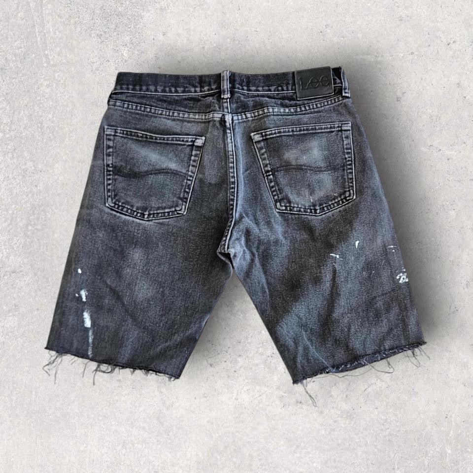 Y2K Lee black short jeans W32
