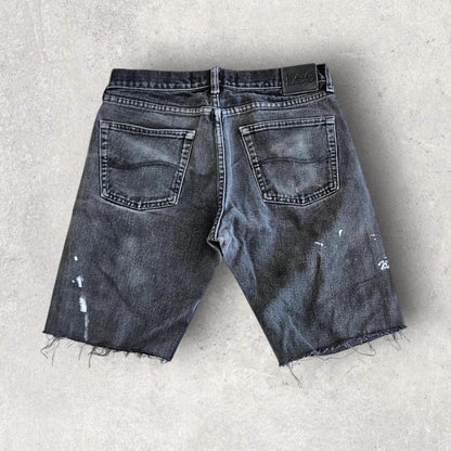 Y2K Lee black short jeans W32