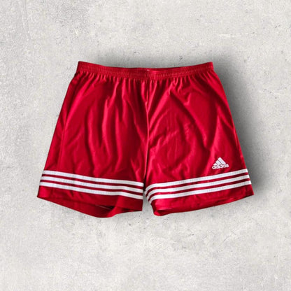 Adidas Red Sports Shorts בצבע אדום