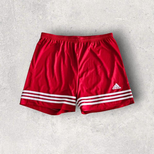 Adidas Red Sports Shorts בצבע אדום