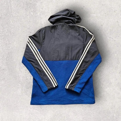 Adidas fleece jacket medium M size blue grey, good condition