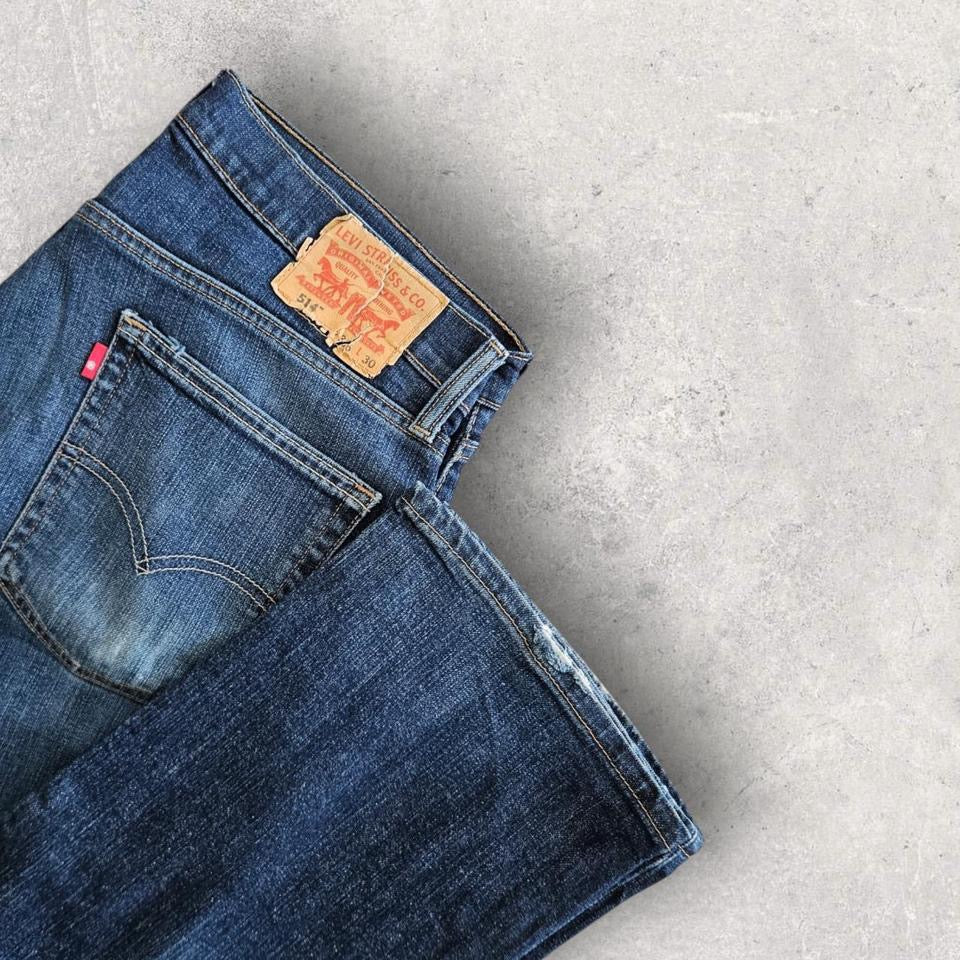 Levi’s 514 Navy Jeans - 36x30 ג'ינס כחול נייבי מידה W36 L30