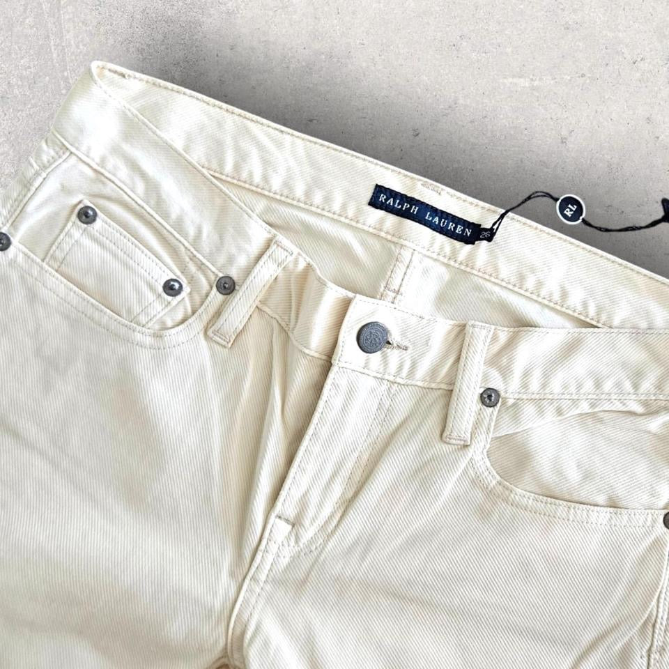 Polo Ralph Lauren Cream Jeans מידה מלאה