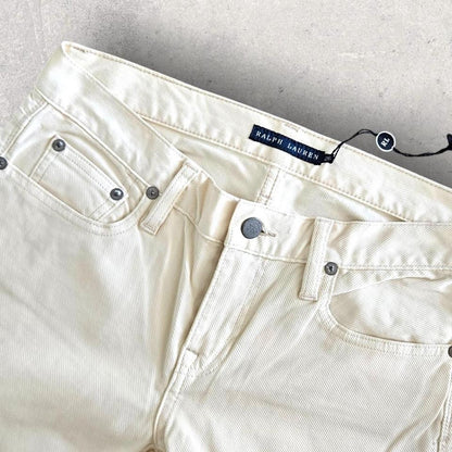 Polo Ralph Lauren Cream Jeans מידה מלאה