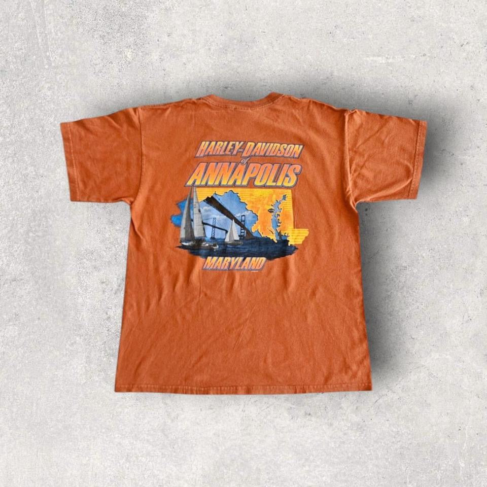 2006 Harley Davidson Graphic Tee - Large חולצת הארלי דיווידסון גרפית משנת 2006 במידה L