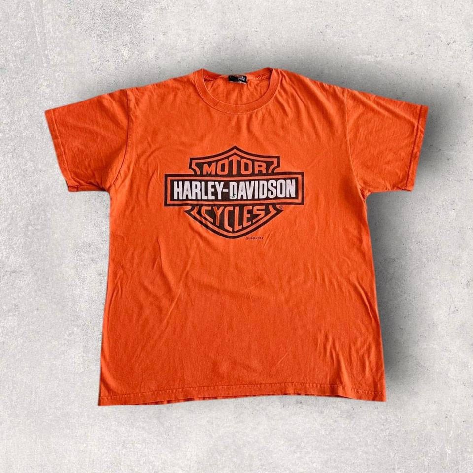 Harley Davidson 2012 Bog logo Tee - Large חולצת הרלי דיווידסון וינטג' 2012, מידה L