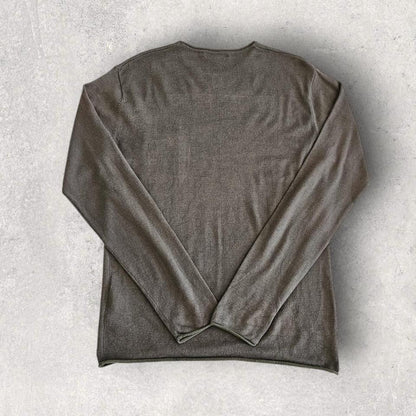 Trussardi dark green long sleeve tee L slim fit vintage streetwear