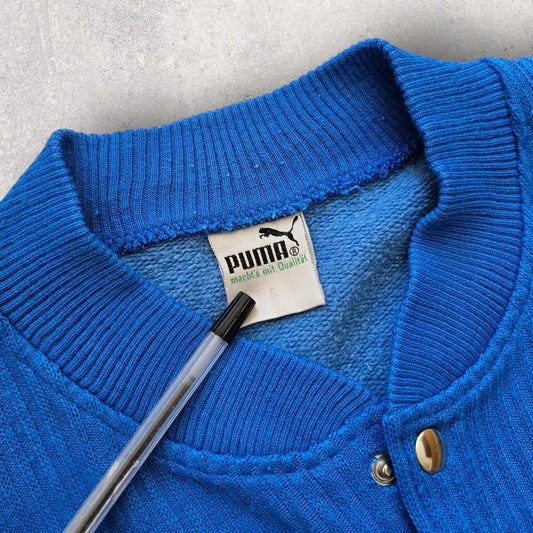 Vintage Puma Buttons Sweatshirt - XL