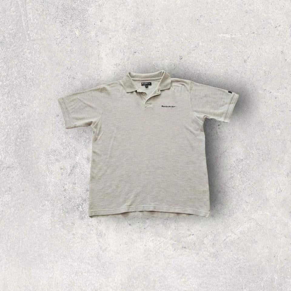 Y2K Reebok Polo - Small חולצת פולו ריבוק וינטג' במידה Small עם לוגו רקום
