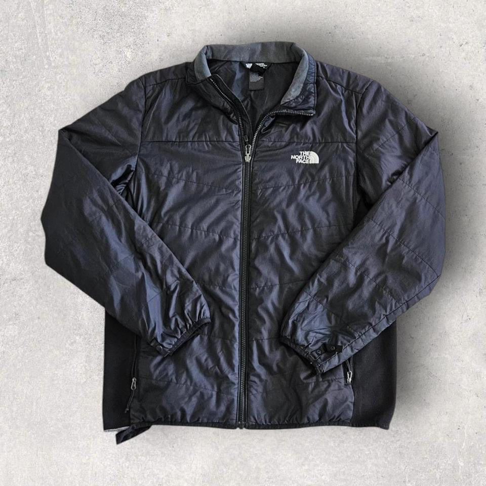 The North Face black mid puffer jacket size large
