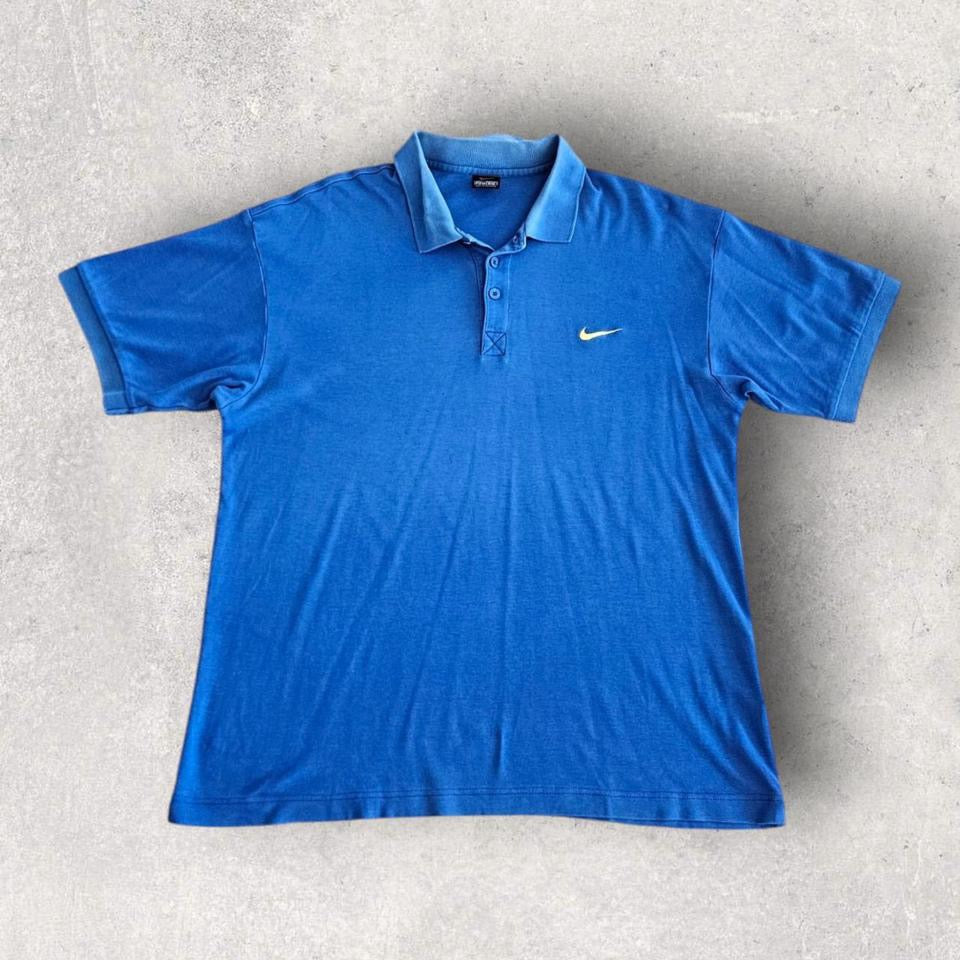 Nike Polo Blue T-shirt - XL חולצה כחולה של נייקי מידה XL לגבר,