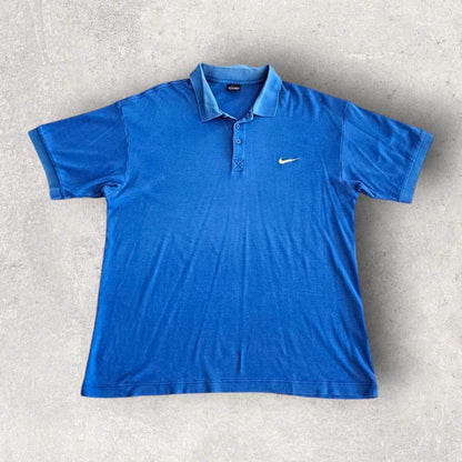 Nike Polo Blue T-shirt - XL חולצה כחולה של נייקי מידה XL לגבר,
