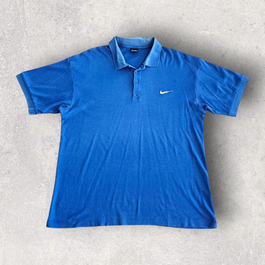 Nike Polo Blue T-shirt - XL חולצה כחולה של נייקי מידה XL לגבר,