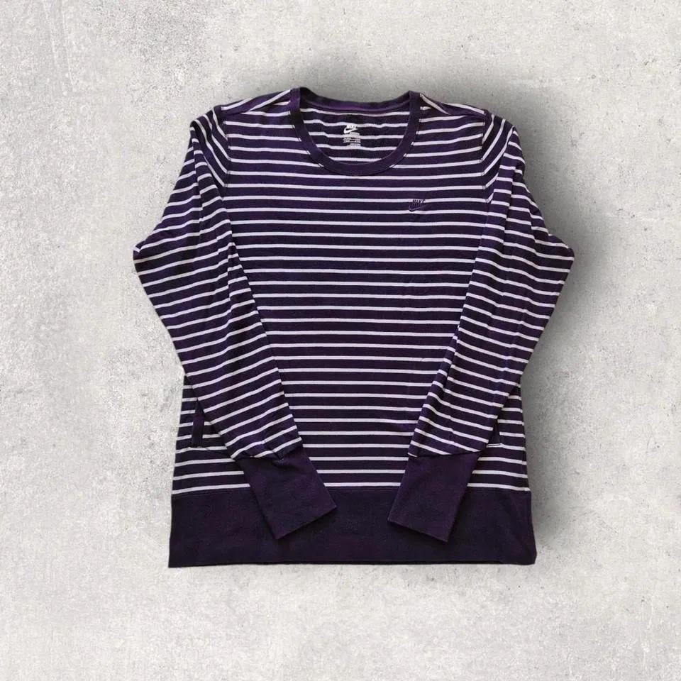 Nike Purple Stripes Sweatshirt - L
