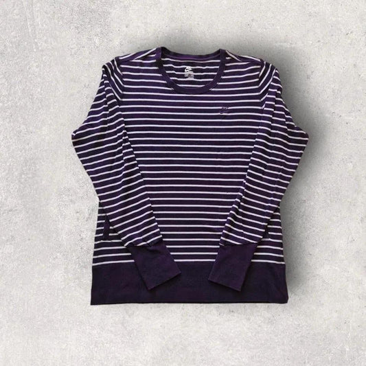 Nike Purple Stripes Sweatshirt - L