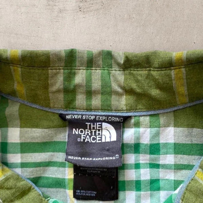 The North Face polo shirt - S חולצת פולו נורת' פייס ירוק צהוב מידה S