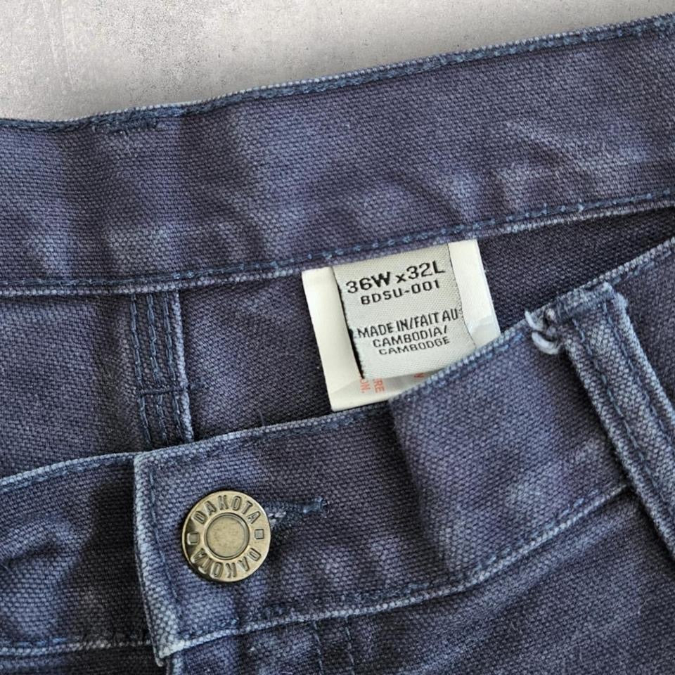 Dakota navy thick carpenters jeans vintage workwear streetwear 36x32         