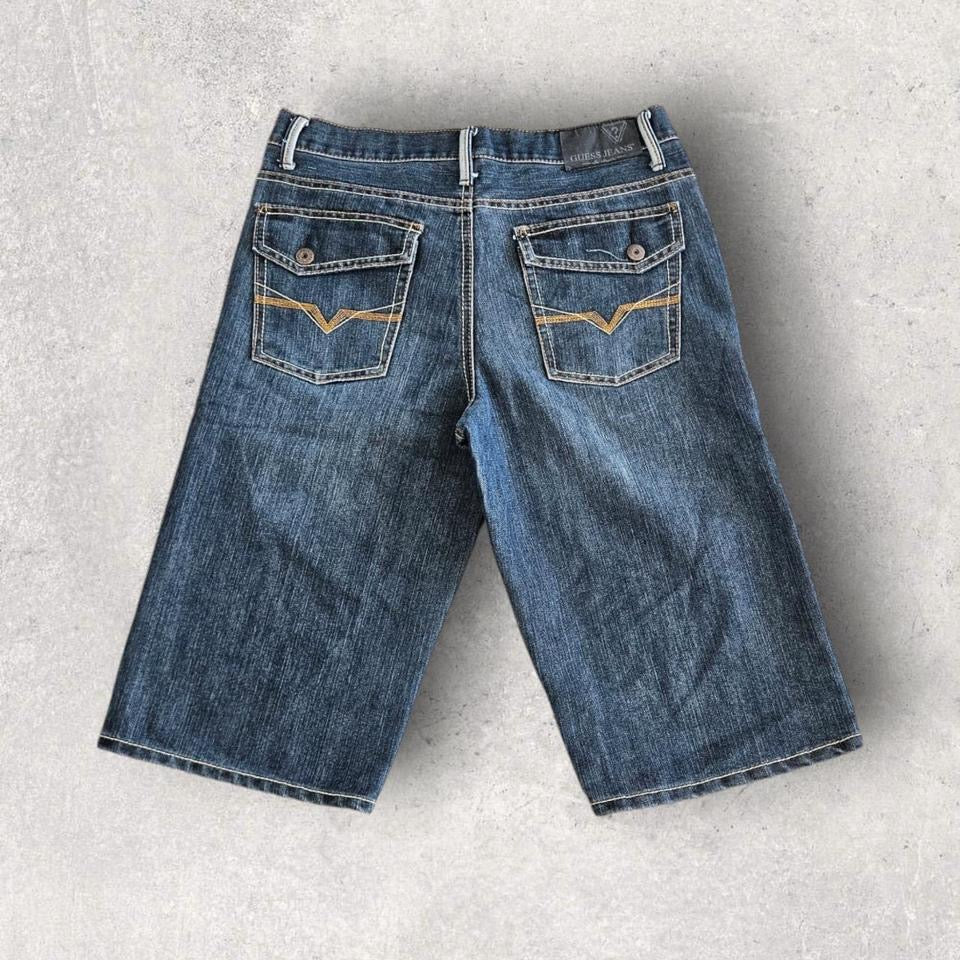 Guess Navy Jorts במצב מצוין ללא פגמים