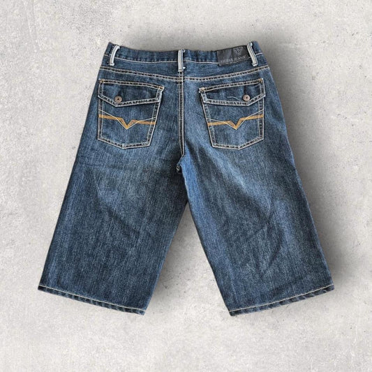 Guess Navy Jorts במצב מצוין ללא פגמים
