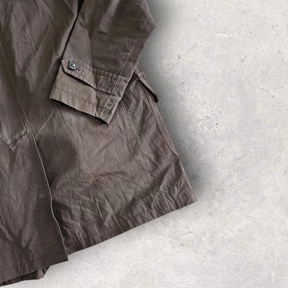 Burberry Military Green Trench Coat - Large מעיל טרנץ' ירוק צבאי של בורברי מידה L