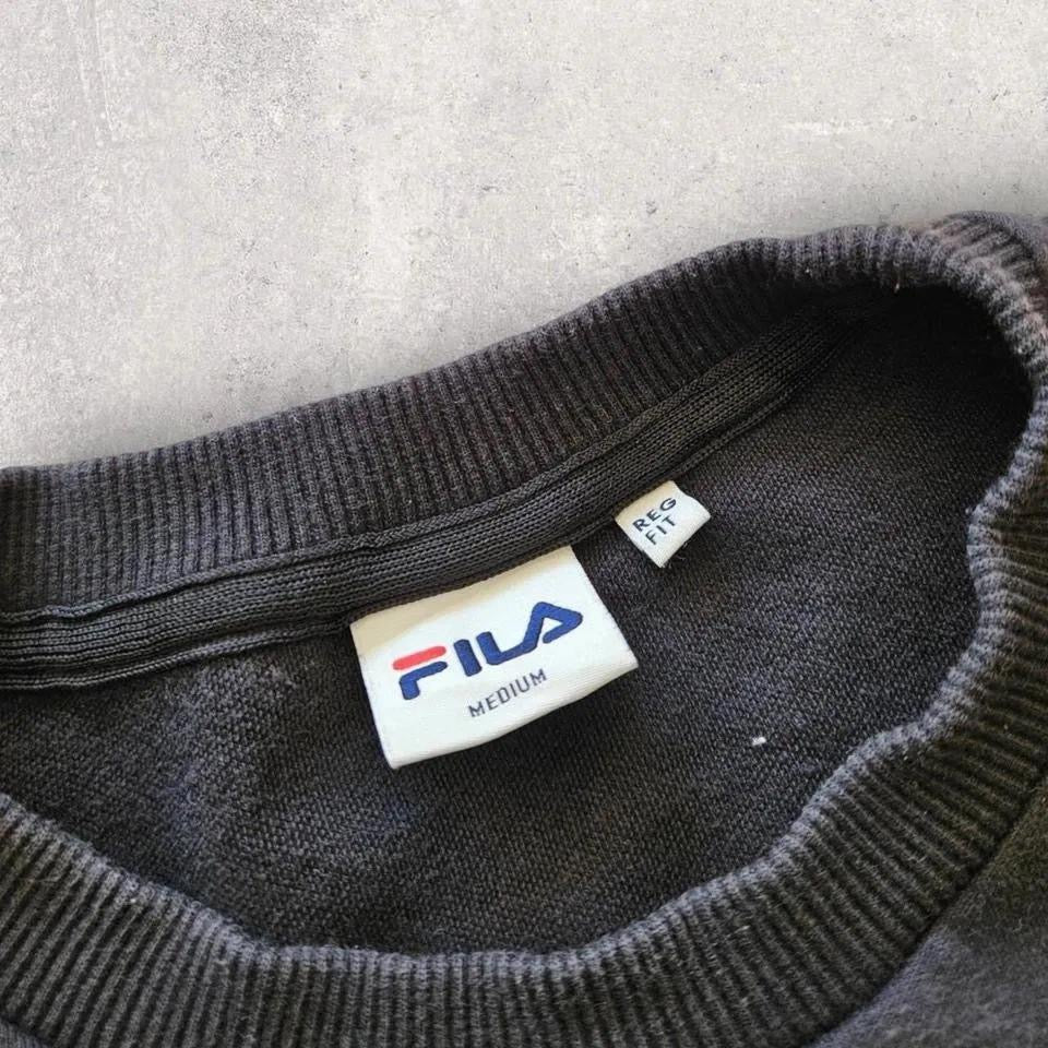 Fila black crewneck - S, סווטשירט יוניסקס שחור של FILA במידה S