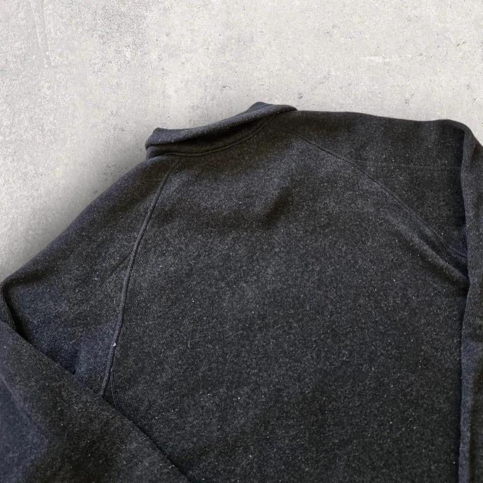 Patagonia Quarter Zip - L, סווטשירט רבע רוכסן וינטג' פטגוניה שחור מידה L