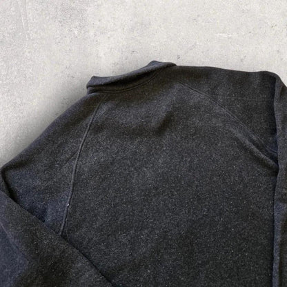 Patagonia Quarter Zip - L, סווטשירט רבע רוכסן וינטג' פטגוניה שחור מידה L