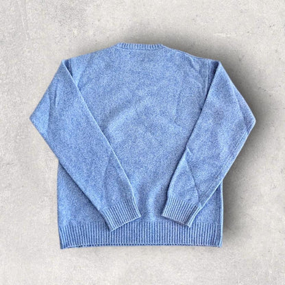 Vintage blue knit sweater, size M