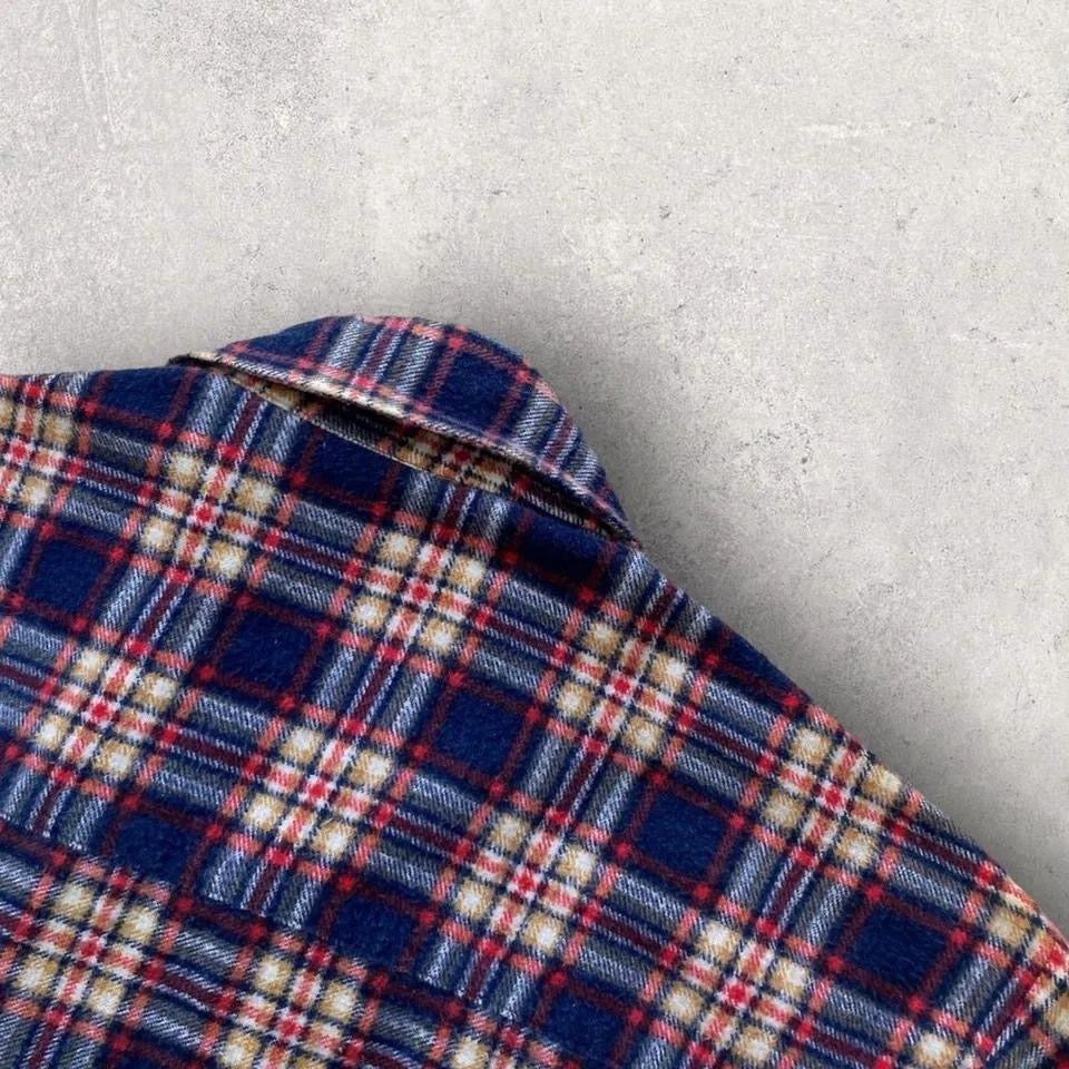 Flannel funky polo חולצת פולו פלאנל מידה S 