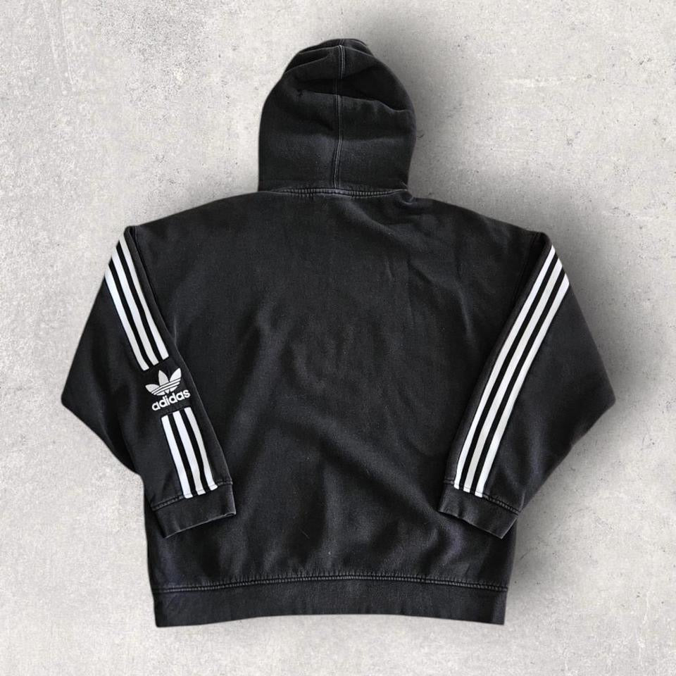 Adidas Black Stripes Hoodie M