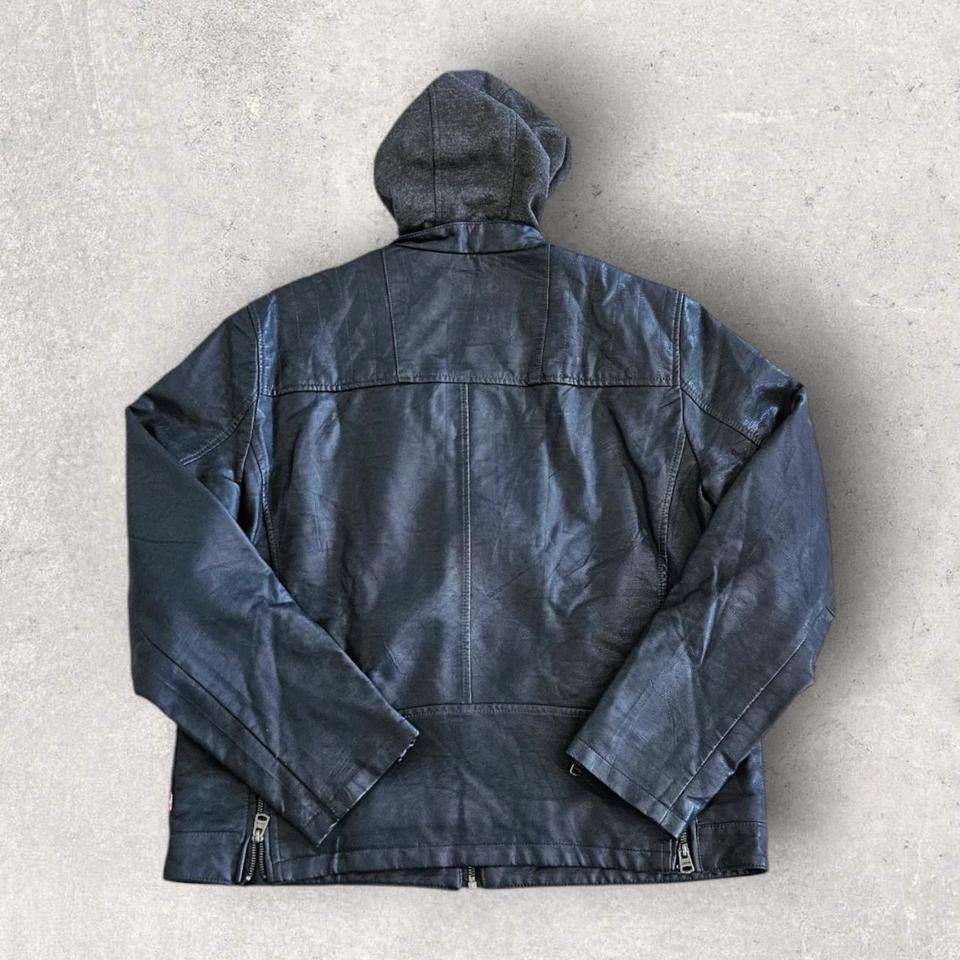 Y2K Levi’s leather jacket large vintage streetwear