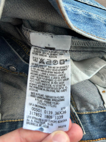 Levis 501 Blue Jeans - 36x36