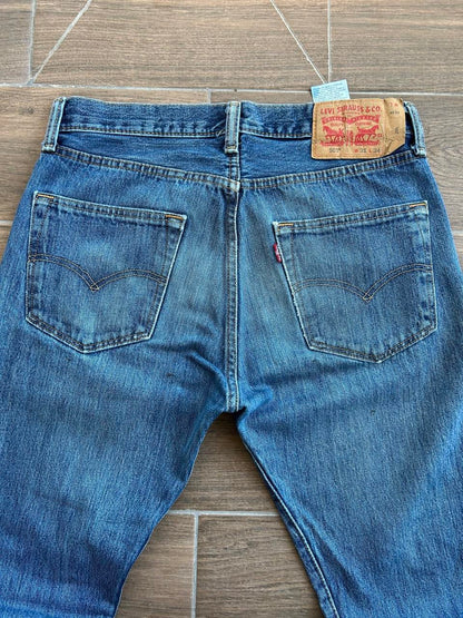 Levis 501 Navy Jeans - 31x34