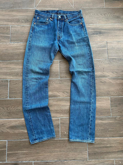 Levis 501 Navy Jeans - 31x34