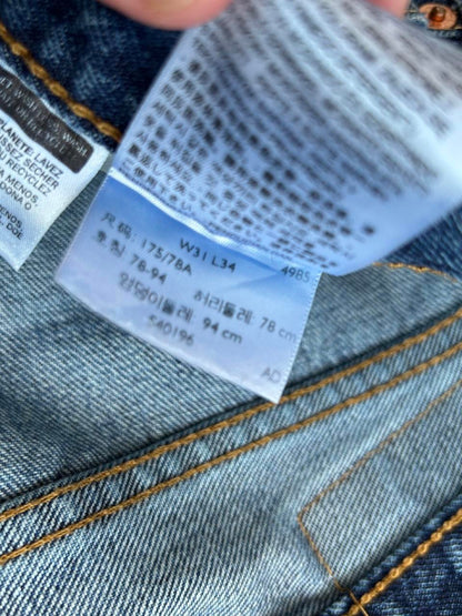 Levis 501 Navy Jeans - 31x34