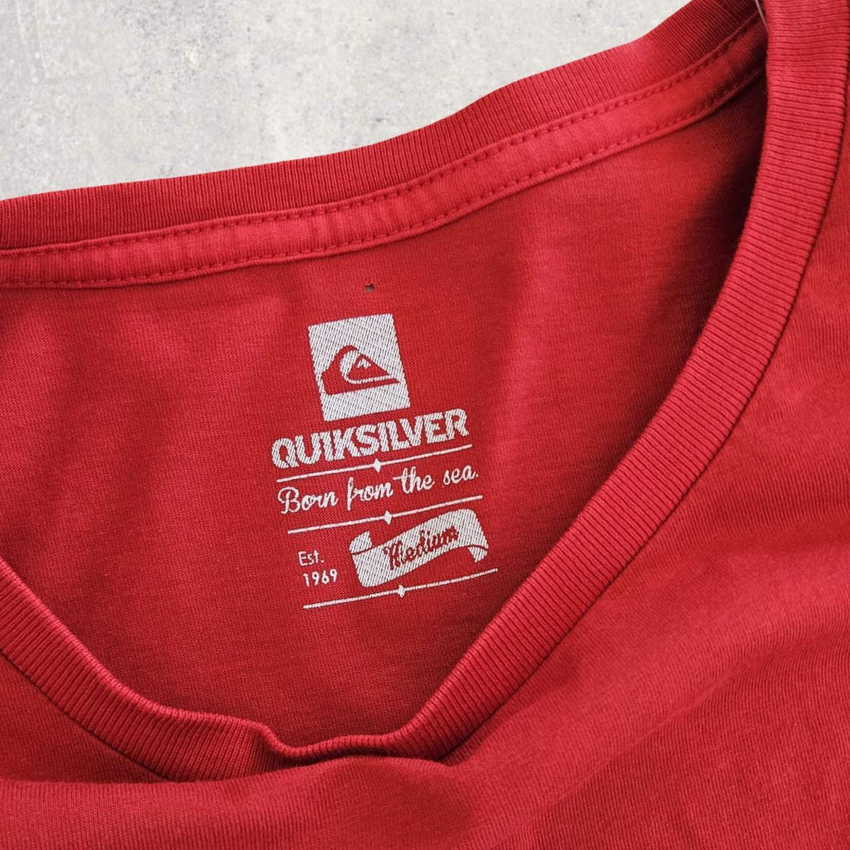 Quicksilver Red Long sleeve T-shirt — detail view