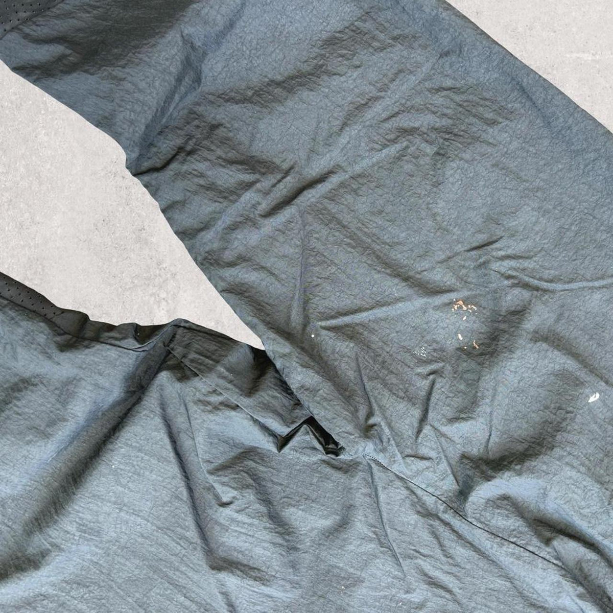 Black Nylon Pants - Rubber waist — Nike brand detail