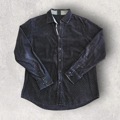 Septwolves Black Corduroy Shirt - L חולצת קורדרוי שחורה ספטוולבס מידה L     