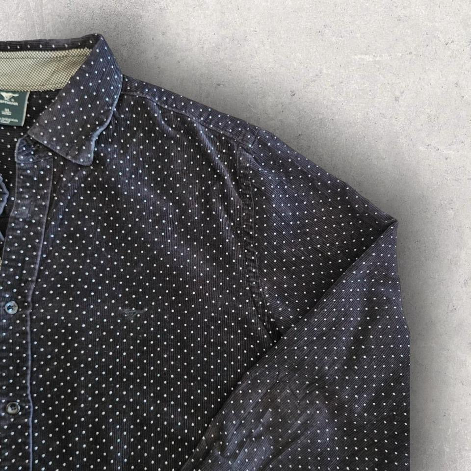 Septwolves Black Corduroy Shirt - L חולצת קורדרוי שחורה ספטוולבס מידה L      
