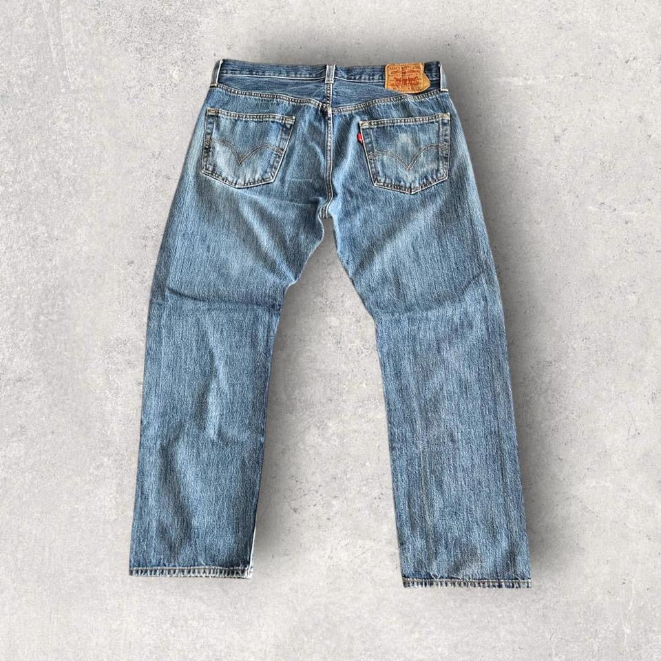 Levi’s 501 Navy Jeans 36x30 – dark blue vintage denim straight fit