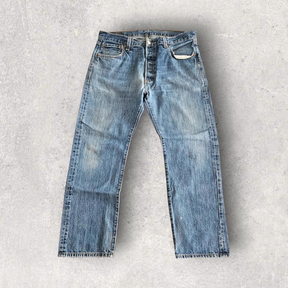Levi’s 501 Navy Jeans 36x30 – dark blue vintage denim straight fit